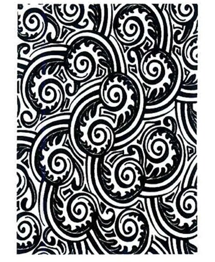 Creative Expressions Background Swirl stempel