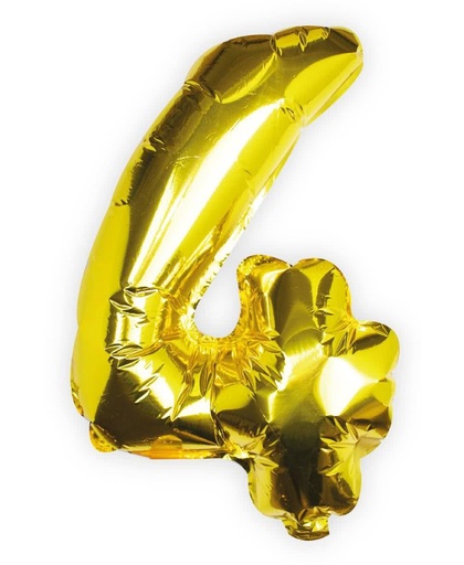 Balloon - Gold Foil Number - 4