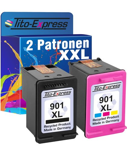Tito-Express PlatinumSerie PlatinumSerie® Voordeelset 2 Cartridge/Patroon voor HP 901 XL