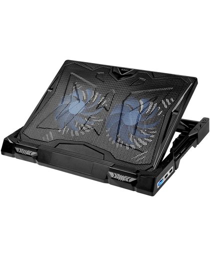Aukey Laptop Cooling Stand - Geschikt voor laptops tot 17 inch - 2 USB poorten