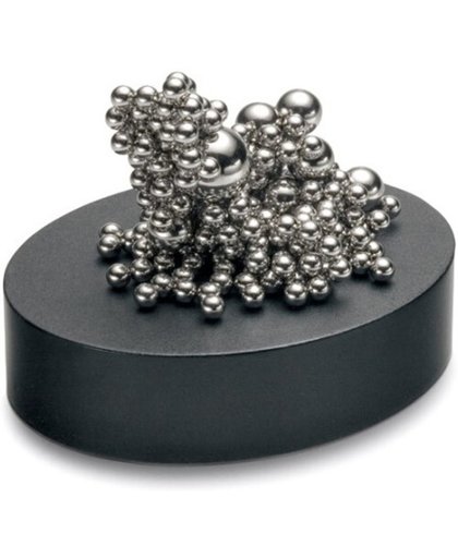 Neocube magneet houder + balletjes zilver - 160 balletjes - diverse afmetingen