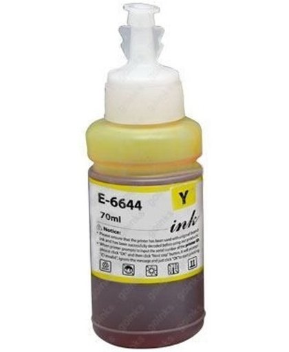Toners-kopen.nl Epson C13T664440 T6644 geel alternatief - compatible Ecotank Nachfüllflasche voor Epson T6644 geel