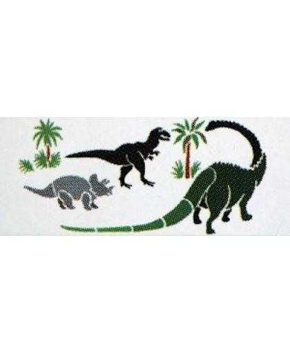 Verfsjabloon Dinosaurus. Sjabloon 17 x 40 cm