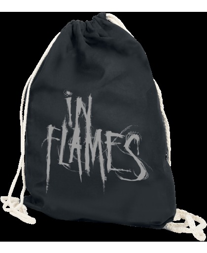 In Flames Logo Gymtas zwart