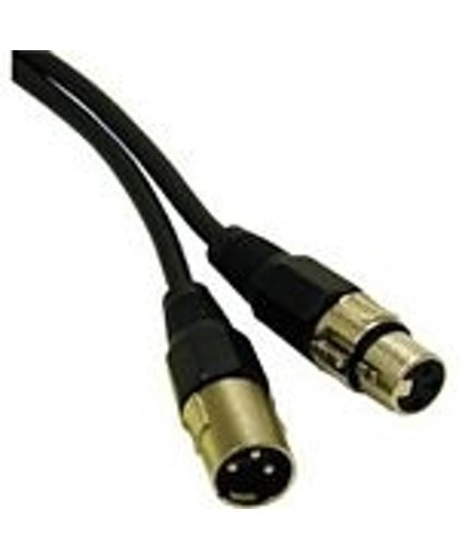 C2G 1m Pro-Audio XLR Cable M/F audio kabel XLR (3-pin) Zwart