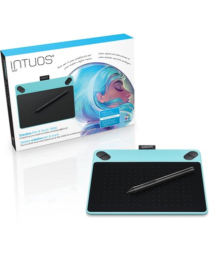 Wacom Intuos Art Pen & Touch Small - Tekentablet / Blauw