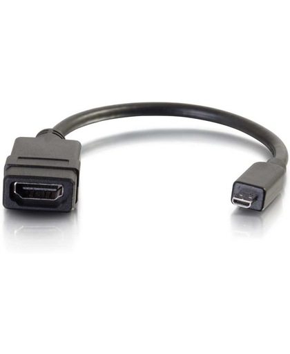 C2G 80510 video kabel adapter 0,2 m Micro-HDMI HDMI Zwart