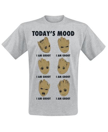 Guardians Of The Galaxy 2 - Groot Today&apos;s Mood T-shirt lichtgrijs gemêleerd