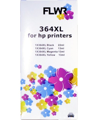 FLWR - Inktcartridge / 364XL / 4-pack - geschikt voor HP