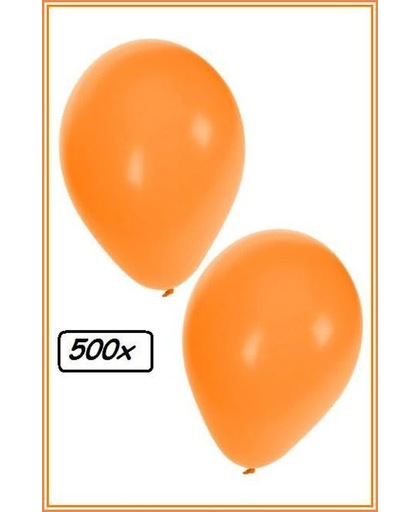 Ballonnen helium 500x oranje