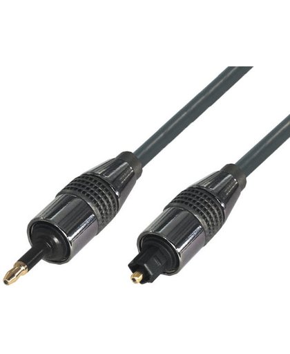 Transmedia Digitale optische Mini Toslink - Toslink audio kabel - 6mm - 1 meter