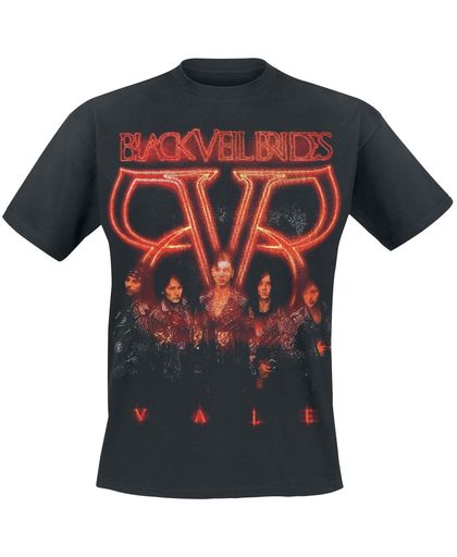 Black Veil Brides Vale - Neon T-shirt zwart