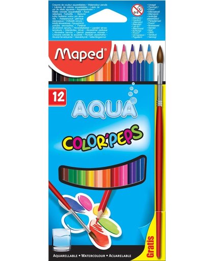 9x Maped Aquarelpotlood Color'Peps Aqua 12 potloden