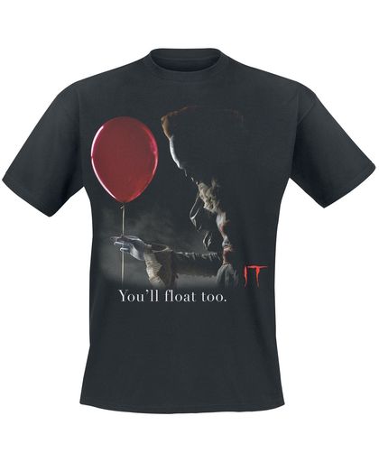 IT Pennywise - Red Balloon T-shirt zwart