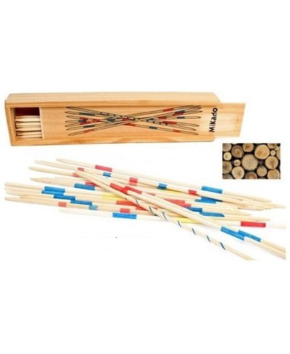 Mikado spel in houten doosje