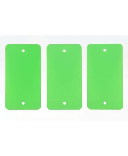 1000 stuks Groene PVC labels 120mm x 65mm (021.0025)