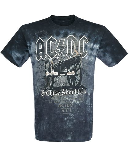 AC/DC For Those About To Rock - Cannon T-shirt zwart