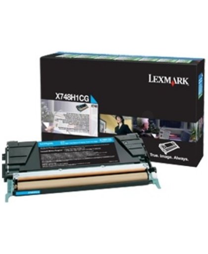 Lexmark X748H1CG tonercartridge Lasertoner 10000 pagina's Cyaan