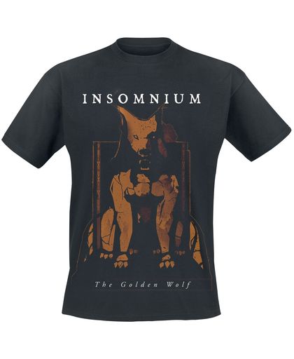Insomnium The Golden Wolf T-shirt zwart