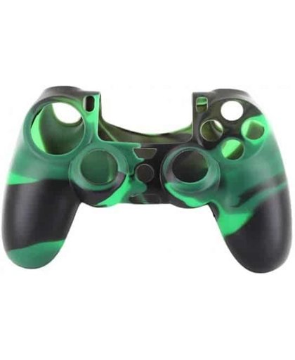 Protector Siliconen Skin PS4 Controller Silicone Hoes Playstation 4 Zwart / Groen