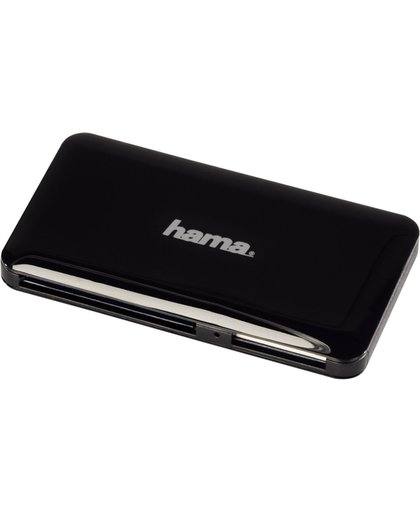 Hama Slim USB 3.0 Zwart geheugenkaartlezer