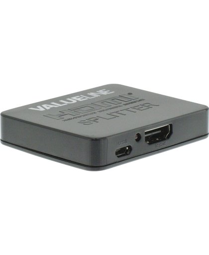 Valueline VLVSP3402 HDMI-splitter 2-wegs HDMI-ingang - 2x HDMI-uitgang