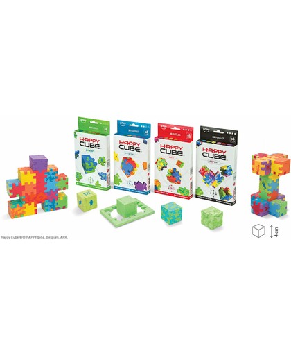 Happy Cube Family 24-pack puzzels = 6 Junior + 6 Original + 6 Pro + 6 Expert