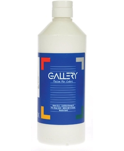 Gallery plakkaatverf flacon van 500 ml wit