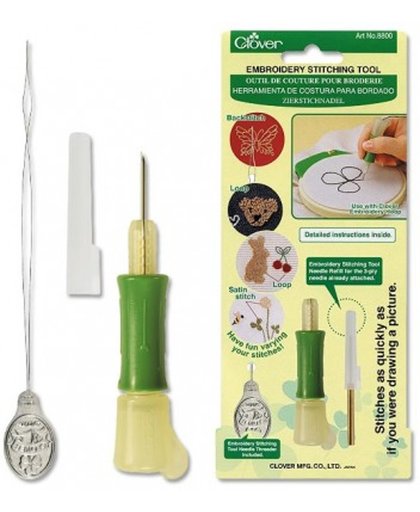 Clover Punch Needle borduurset - Punch naald set - Embroidery stitching tool set - punch naalden set