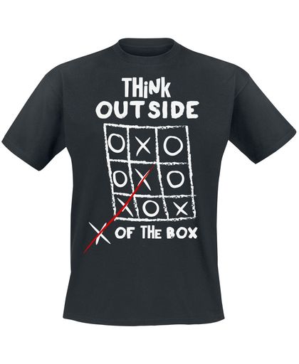 Think Outside Of The Box T-shirt zwart
