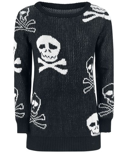 Fashion Victim Pirates Sweater Girls trui zwart