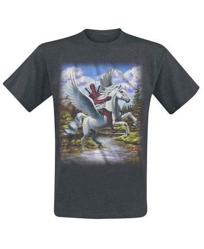 Deadpool Paints T-shirt grijs gemêleerd