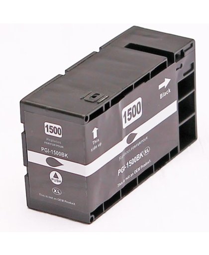 Toners-kopen.nl PGI-1500XLBK PGI1500XLBK alternatief - compatible inkt cartridge voor Canon PGI 1500XL zwart