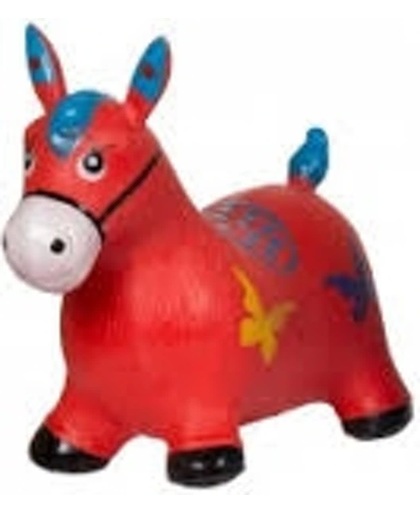 Skippy paard rood Eddy Toys 49x43x28 cm