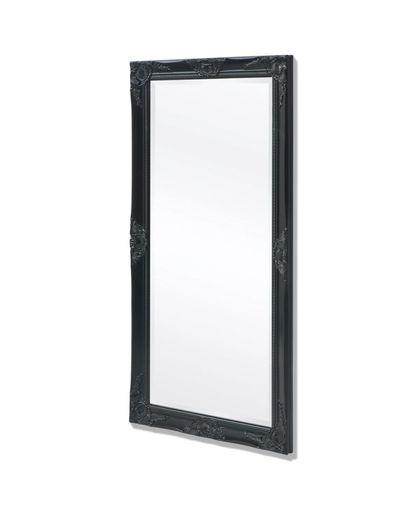 vidaXL Wandspiegel Barok 120 x 60 cm zwart