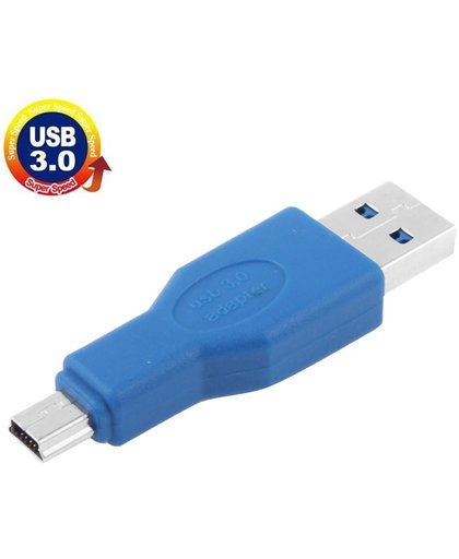 Super Speed USB 3.0 AM to Mini 5-Pin USB Adapter (blauw)