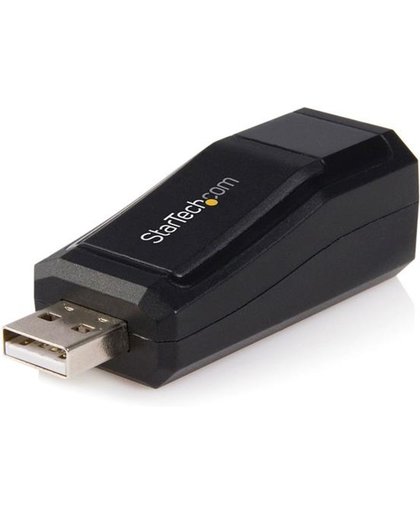 StarTech.com Compacte zwarte USB 2.0 naar 10/100 Mbit/s Ethernet Netwerkadapter