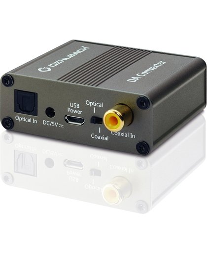 OEHLBACH Digitaal-analoog converter coaxiale en optische ingang voor digitaal signaal