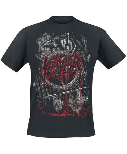Slayer Dripping Eagle T-shirt zwart