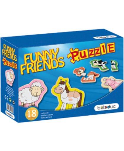 Houten Funny Friends puzzel