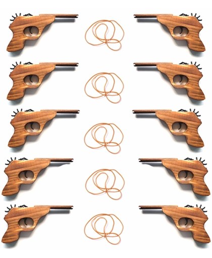 Elastiekjes Pistool Revolver (10 stuks)