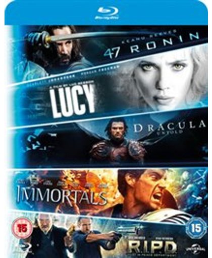 5-Movie Starter Pack 1: 47 Ronin - Lucy - Dracula Untold - Immortals - R.I.P.D.