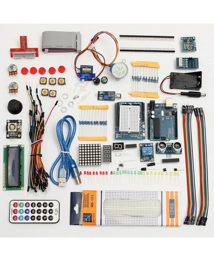 Uitgebreide Arduino Starter Kit V3 - Genuino Starters Set Met Uno R3 Board & Sensors & Uitgebreide Handleiding V3