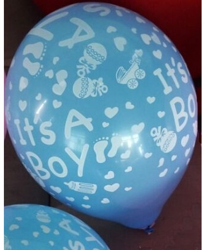10 stuks Its a boy blauwe latex ballon 30 cm hoge kwaliteit voor geboorte