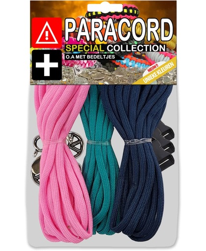 Paracord Set - Special Collection (Roze / Mint / Donkerblauw)