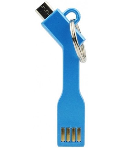 USB Sleutelhanger Micro USB Blauw
