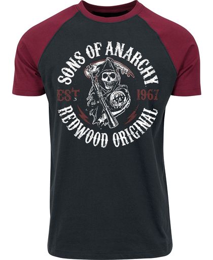 Sons Of Anarchy Redwood Original T-shirt zwart-rood