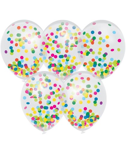 Ballonnen Confetti 5 Stuks