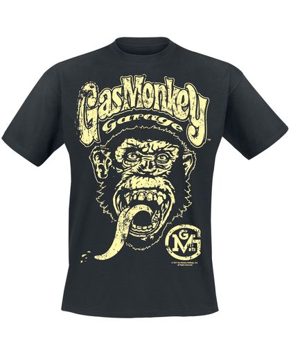 Gas Monkey Garage Big Brand Logo T-shirt zwart