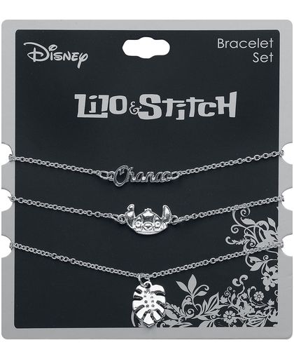 Lilo & Stitch Stitch Armbandenset zilverkleurig